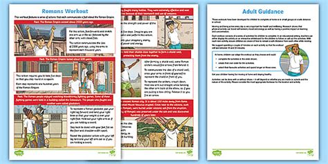 PE at a Safe Distance: Romans Themed Workout (teacher made)