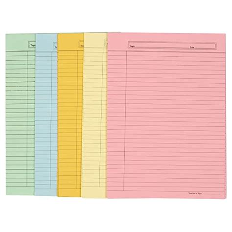 Eclet A4 Size Both Side Ruled colour Sheet (Pack of 40 sheets) for ...