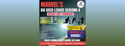Marvels Big Bash League â€“ Season 4 - Cricket Tournament in Hyderabad ...