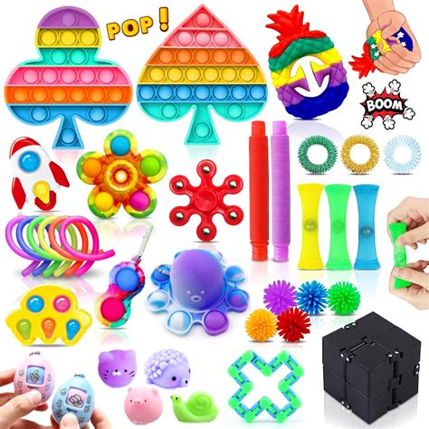 Buy Chennyfun Fidget Toy Set, 36PCS With Box Fidget Pack, Sensory ...