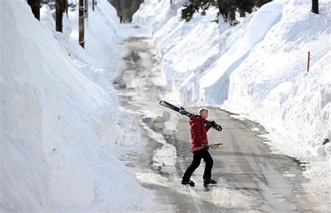 Photos: Here's what walls of snow look like as Mammoth Mountain ...