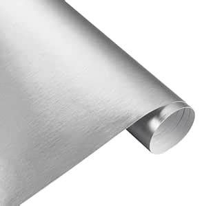 SUNBIRD Brushed Stainless Steel Metallic Vinyl Wrap Film Matte Chrome ...
