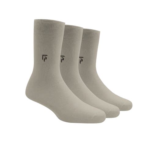 Footprints Men's Formal Organic Cotton & Bamboo Odour free Socks Grey ...