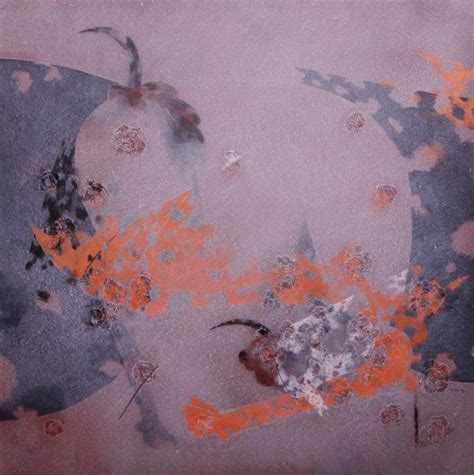 "Colours Of Life 3": Orange Red Acrylic Painting by Asif Shaikh ...