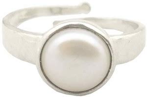 Sauvika Collections 212253AR Brass Pearl Brass Plated Ring Price in ...