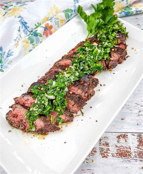 Grilled Hanger Steaks with Chimichurri - Grill What You Love