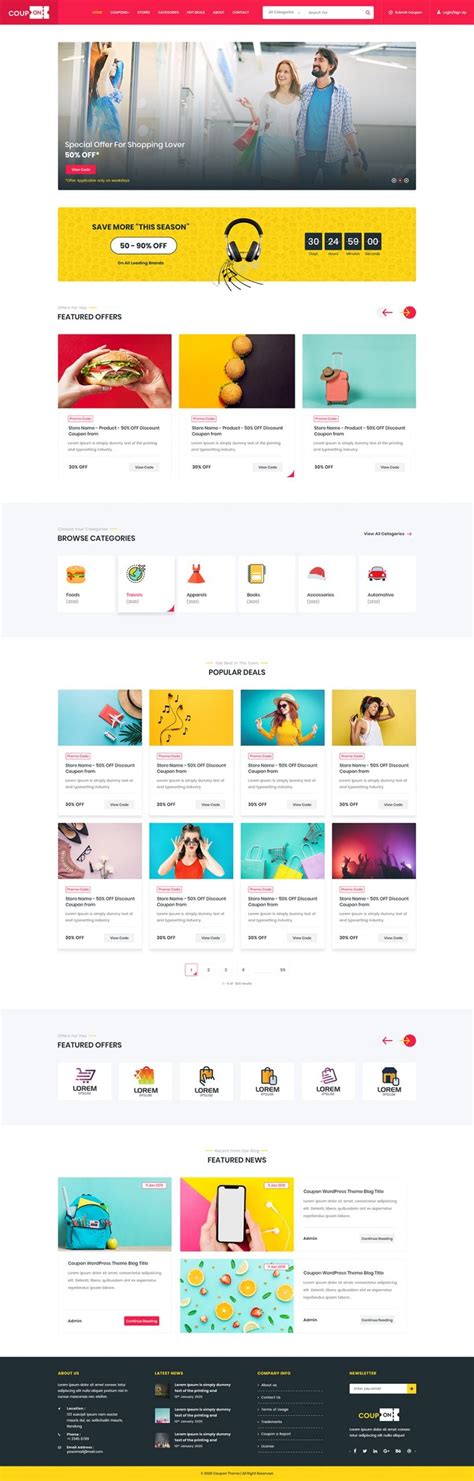 WordPress Coupon Theme For Professional Coupon Websites.