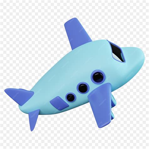 Avion 3d Un avion bleu et violet avec le numéro 2 sur le dessin animé ...