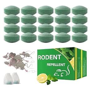 CRIYALE Mouse Repellent, 20 Pack Peppermint Oil Mouse and Squirrel ...