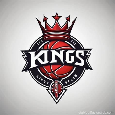 Red Basketball Team Logo for Kings | Stable Diffusion Online