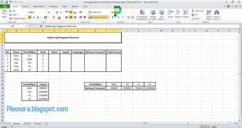 Image result for Contoh Data Excel