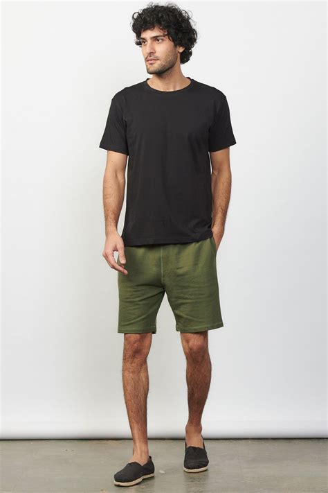 Mens Shorts | Pima French Terry Pants Military Green