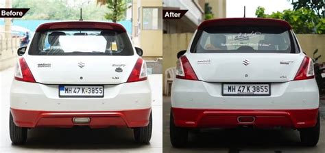 Maruti Suzuki Swift hatchback car restored with factory-spec paint job ...