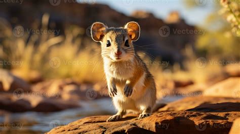 Close-up photo of a Kangaroo Rat looking in their habitat. Generative AI 29261761 Stock Photo at ...