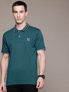 NAUTICA Solid Men Polo Neck Green T-Shirt - Buy NAUTICA Solid Men Polo ...
