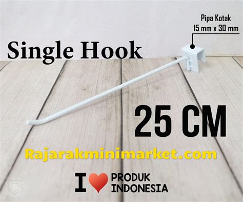 SINGLE HOOK 25 CM / 10 PCS – CANTOLAN KAWAT GANTUNGAN PIPA KOTAK | RAK ...