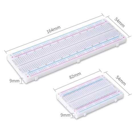 4PCS Breadboards Kit Include 2PCS 830 Point 2PCS 400 Point Solderless ...