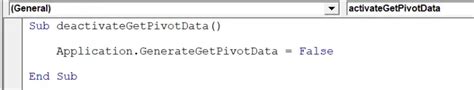 Image result for Disable Getpivotdata