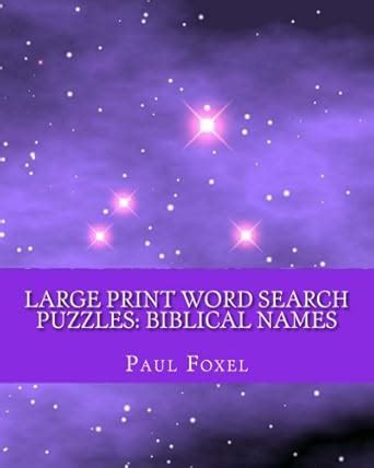 Buy Large Print Word Search Puzzles: Biblical Names: 101 Super-Sized ...