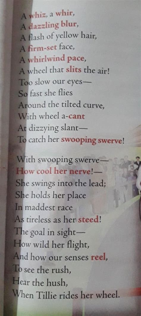 c. think and answer 1. there are two lines in the poem that compare ...