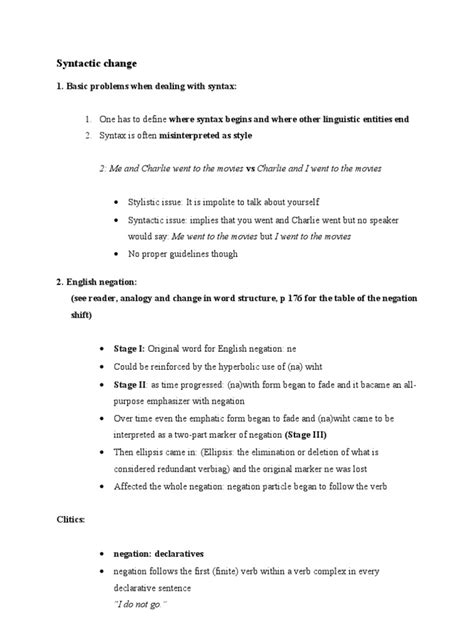 Examples of Syntactic Change 的图像结果