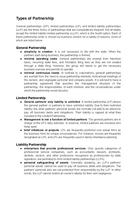 Types of Partnership 的图像结果