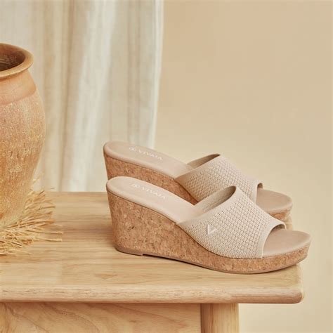 Stacey Round-ToeWedge Sandal in Almond Crochet -Sustainable & Stylish ...