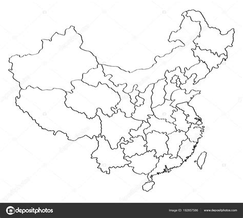 Map Of China Outline
