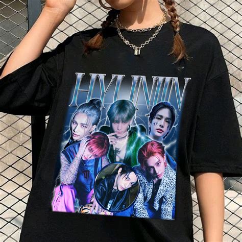 Hyunjin Stray Kids Vintage Retro Bootleg Tee, Stray Kids Kpop Unisex ...