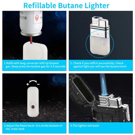 Buy BTXYM Torch Lighter, Refillable Mini Butane Lighter with Safety ...