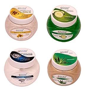PINK PLUMS Aloevera Face Pack | Diamond Massage Cream | Cucumber Facial ...