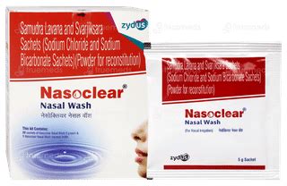 Nasoclear Nasal Wash Sachets 20 - Uses, Side Effects, Dosage, Price ...
