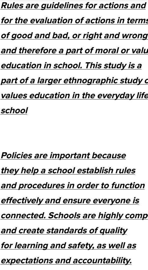 Write a article on why children should follow rules in school - Brainly.in