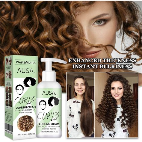 Hair Curly Hair Cream, Extra Hair-volumizing Cream for Curly Hair Anti ...