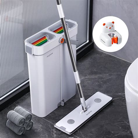 Amazon.com: JOYBOS Mop and Bucket with Wringer Set,16'' Large Flat ...
