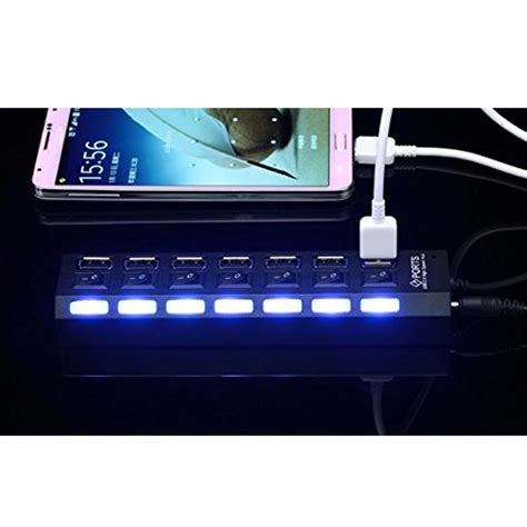 Macngrid High Speed 7 Ports Usb Hub 3.0/2.0 With Independent On/Off ...