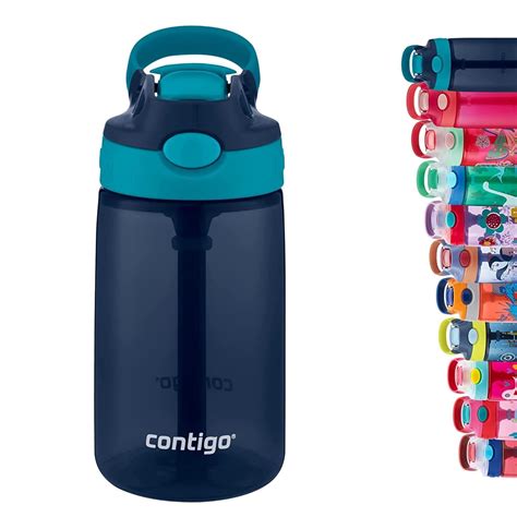 Contigo Gizmo Flip Kids Water Bottle with Straw I Spill Proof & Leak ...