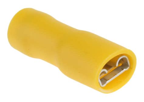 RS PRO | RS PRO RS PRO Yellow Insulated Female Spade Connector, Crimp ...