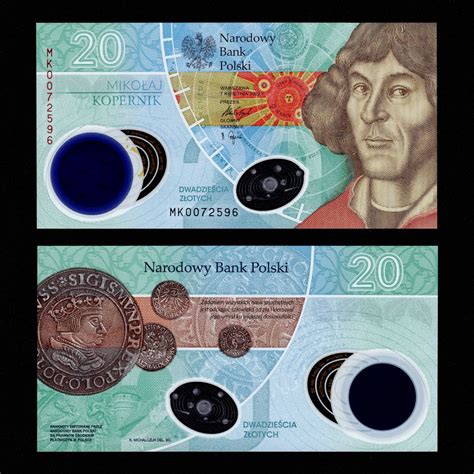 2022/2023 POLAND 20 ZLOTYCH POLYMER P-197 UNC > 550TH ANNIV BIRTH ...