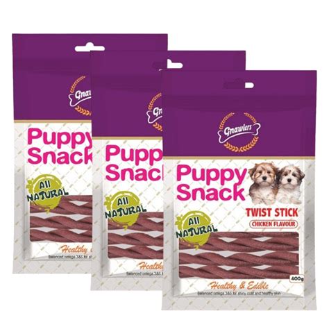 Buy Gnawlers Puppy Snack Twist Stick Chicken Flavoured Dog Treats ...