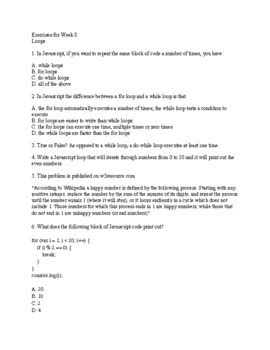 Image result for JavaScript Exercises Loops