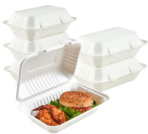 Snapklik.com : ECOLipak Clamshell Take Out Food Containers