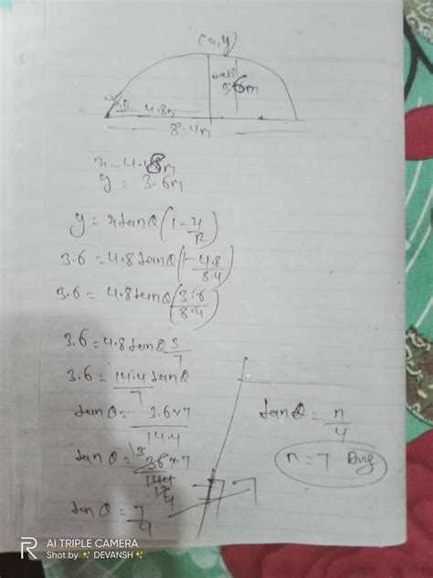 A projectile is projected from ground such that it passes through a ...