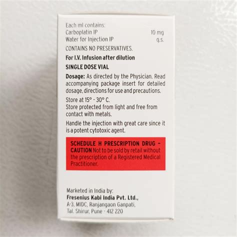 Kemocarb 150mg Injection (Carboplatin) | Chemotherapy for Ovarian ...