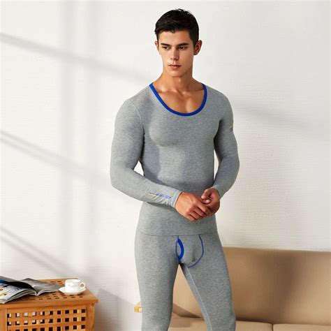 A-Set-Cotton-Men-Thermal-Underwear-Long-Johns-Winter-Sexy-Pants-Warm ...