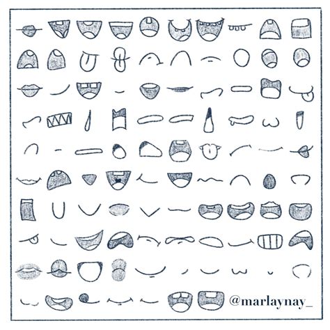 How to draw anime and manga mouth expressions – Artofit