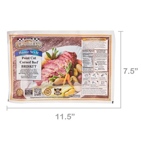 Flat Cut Corned Beef Brisket Nutritional Information at Barry Atchison blog
