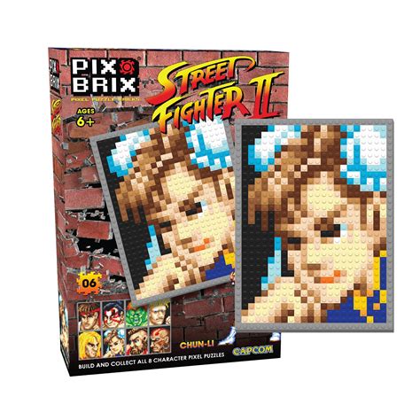 Buy Pix BrixPix Brix Street Fighter II Pixel Puzzle Bricks, Chun Li ...