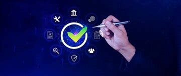 Service quality assurance management guarantee check mark for business ...