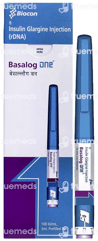 Basalog One 100 Iu Injection 3 Ml - Uses, Side Effects, Dosage, Price ...